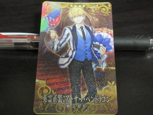 FGO Fate Grand Order Arcade Card Hero Dress Arthur Pendragon FOIL - Picture 1 of 2