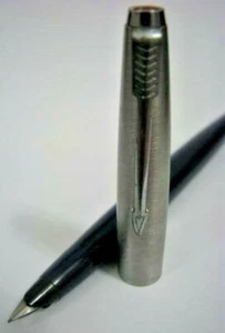 PLUMA ESTILOGRÁFICA PARKER 45 PLATA AZUL MARINO INGLATERRA - Imagen 1 de 1