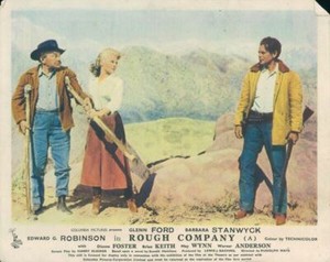 Rough Company Original Lobby Card Edward G. Robinson Dianne Foster Glenn Ford