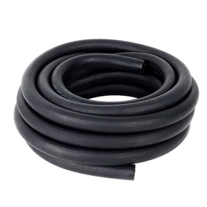 LokoCar 3/8 pulgadas línea de manguera de combustible bloqueo de empuje NBR goma SAE 30R7 25 FT 300PSI negro - Imagen 1 de 14