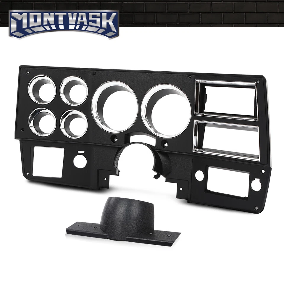 Fit For 1984 1985 1986 1987 Chevy GMC Truck Dash Bezel w/ A/C+Lower Column Cover - Image 1 of 4