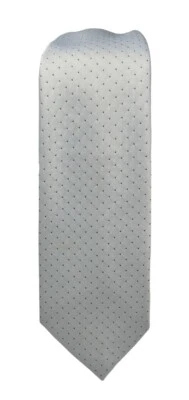 Corbata a lunares gris plata Marquis para hombre elegancia atemporal corbata de negocios formal Foto 1 de 3