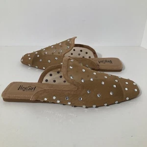 Donna Hey Girl di Corkys To Die For Mesh Jeweled Mules Tan 8 nuovo senza etichette - Foto 1 di 7