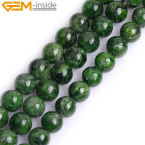 Natural Round Gemstone Green Aventurine Jade Beads For Jewelry Making 15" 6mm - Picture 1 of 55