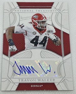 2022 Panini National Treasures Collegiate Travon Walker Rookie Auto /99 Georgia