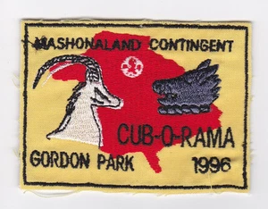 AFRICA SCOUT OF ZIMBABWE - CUB-O-RAMA GORDON PARK 1996 MASHONALAND SCOUTS Patch - Picture 1 of 1