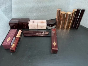 CHARLOTTE TILBURY LARGE LOT (17) PCS EYESHDAOW LIPSTICK MASCARA GLOSS FACE CREAM - Picture 1 of 16