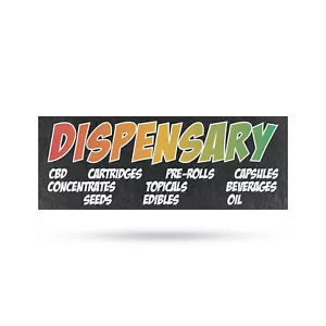 Dispensario CBD Pre Rolls Comestibles Calcomanía de Vinilo Herbal Wellness CBD Tiendas - Imagen 1 de 65