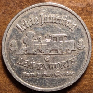 Leavenworth, Washington WA Icicle Junction Railroad Train Arcade Game Fun Token - Picture 1 of 4