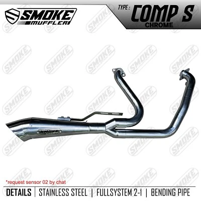 Escape personalizado 2 en 1 tubos para Harley Davidson Road King 1999-2016 Foto 1 de 4