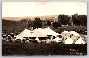 Postal RPPC Tienda Avivamiento Reunión Jesús Guarda Foto por Sherman - Imagen 1 de 3