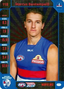 2015 Western Bulldogs AFL TeamCoach Silver Rookie Card - Marcus Bontempelli - Picture 1 of 3