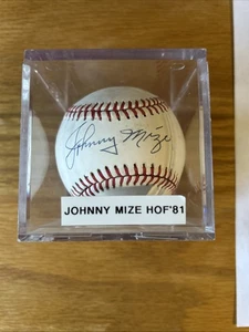 Johnny Mize Autograph American League OAL Signed Baseball - Picture 1 of 9