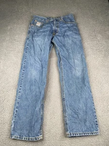 Cinch White Label Jeans Mens 32x31 Blue Relaxed Straight Fit Light Wash Denim - Picture 1 of 15