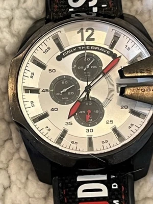 Diesel Mega Chief DZ4512 Negro Caja Acero Inoxidable 100m Resistente al Agua Kk172 Foto 1 de 3