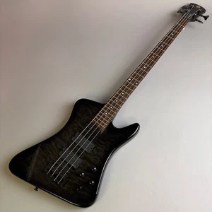 Used Spector REX4 Neck Thru See Thru Black? Rex Brown Pantera W/OGB - Picture 1 of 12