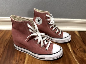 Converse Chuck Taylor All Star High Damenschuhe Größe 8,5 pink/rotbraun - Bild 1 von 6