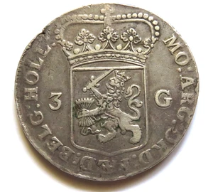 Netherlands - Holland. 1764 3 Gulden..  VF/gVF - Picture 1 of 4