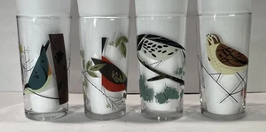 Set of 4 Charley Harper 6¼" Tall 20 Oz Tumblers with Todd Oldman Bird Designs - Picture 1 of 2