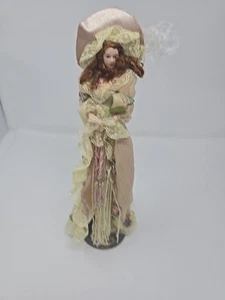 Muñeca borla victoriana vintage con soporte  - Imagen 1 de 6