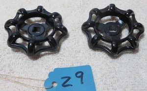 2 perillas de válvula de cierre de grifo de agua de aluminio manijas centro cuadrado # Z9 - Imagen 1 de 2