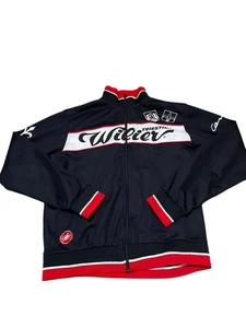 Castelli Wilier Triestina Cycling Cento 1 Jacket, Black & Red, Men’s Sz Large - Picture 1 of 6