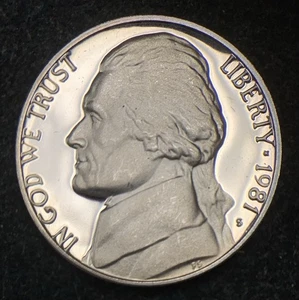1981-S 5C Jefferson Nickel PROOF - Picture 1 of 2