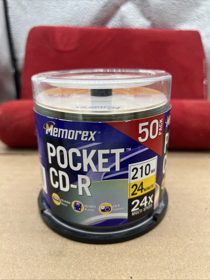 Memorex Pocket CD-R 48 Pack of Discs 24 min 24X Multi Speed  Open Box 48/50 - Image 1 of 4