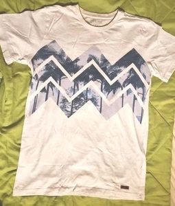 T-Shirt Fitz/Jako-o Weiß Gr. 164 Palmenmotiv - Bild 1 von 2
