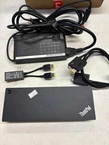 Lenovo ThinkPad Thunderbolt 3 2 Gen Noir Y Câble HDMI Station d'accueil USB - Photo 1/4