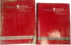 GM Pontiac Bonneville 1994 juego de 2 vol manual de taller de servicio S9410H - Imagen 1 de 15