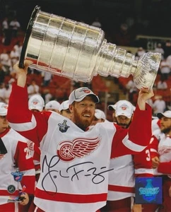 JOHAN FRANZEN Signed DETROIT RED WINGS 2008 STANLEY CUP 8X10 PHOTO #2 - Picture 1 of 1