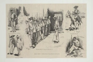 Tropas mexicanas en Sonora 1886 por Frederic Remington impresión artística occidental envío gratis - Imagen 1 de 3