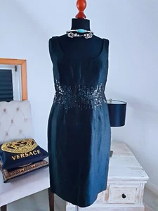 NOA NOA Damen Kleid schwarz Pailletten Etuikleid elegant Gr.S-M - Bild 1 von 6
