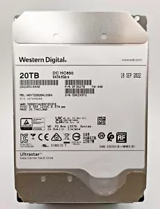 WD DC HC560 20TO WSH722020ALE604 SATA 3,5 Pouces HDD - Photo 1/4