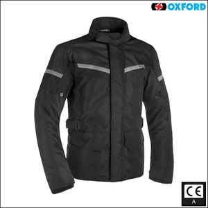 Oxford Spartan wasserdichte Motorradjacke Pendler Roller Mantel schwarz gelb - Bild 1 von 21