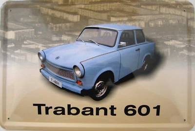 VIELESGUENSTIG BY ROBBY WANKA Blechschild 20x30 cm - Trabant 601 PKW DDR