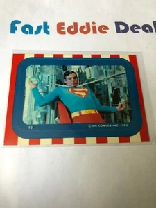 1983 TOPPS SUPERMAN III BUBBLEGUM CARD STICKER 19 CHRISTOPHER REEVE EXCELLENT - Picture 1 of 2