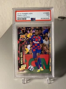 2019 Panini Liga Megacracks Ansu Fati RC PSA 7 NM Barcelona - Bild 1 von 2
