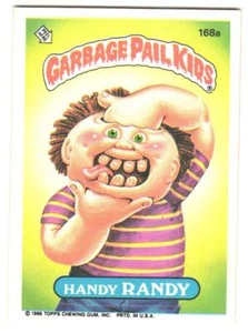 1986 Topps Garbage Pail Kids Series 5 Handy Randy #168a - Picture 1 of 2