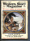 Western Story 12/24/1921-early pulp format issue-X-Mas cvr-Max Brand