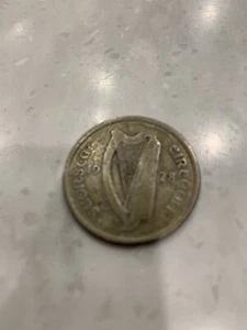 Media corona irlandesa Irlanda 1928 Eire plata, lingotes $2s6d Eireann raro PM - Imagen 1 de 4