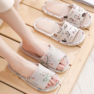 Home Warm Shoes Slipper Floral Soft Couple House Indoor Floor Non-slip # - Picture 1 of 14