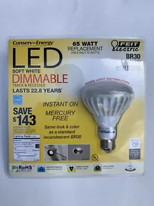 Feit Electric LED Soft White Dimmable BR30 Flood 65W Replacement 750 Lumens - Picture 1 of 2