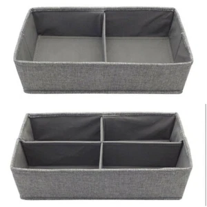 GRAUE BRUSTSCHUBLADE SCHRANK KLEIDERSCHRANK TEILER WAHL VON 2 ODER 4 TEILERN - Bild 1 von 9