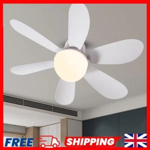 Ceiling Fan LED Light E27 Base with Extender LED Mini Ceiling Fan 30W 15.75 Inch - Picture 1 of 35