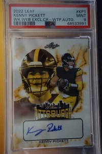 2022 LEAF KENNY PICKETT WELCOME TO PITTSBURG AUTO #5/499 PSA {9} - Picture 1 of 2