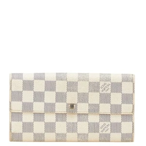 Cartera Sarah Louis Vuitton Damier Azul Portefeuille N61735 Mujer 【Usada】 - Imagen 1 de 12