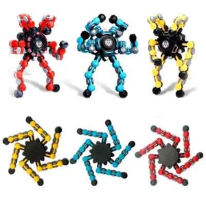 Transformable Fidget Spinner Magnetic Robot Spinner Fingertip Mechanical Gyro - Picture 1 of 16