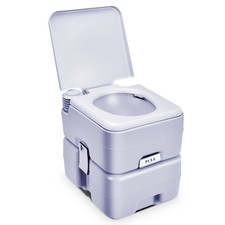 5 Gallon 20L Portable Toilet Flush Travel Camping Outdoor/Indoor Potty Commode
